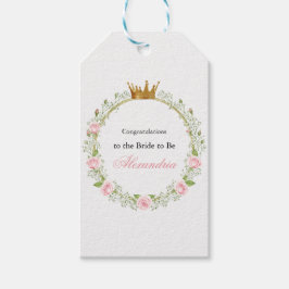 Etiquetas Para Regalos Romance Sonrojado: Rosas Rosadas y Aliento de Bebé