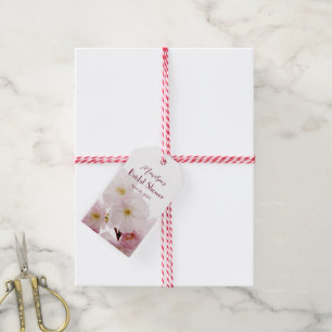 Etiquetas Para Regalos Romántico florecimiento de cerezo rosa Personaliza
