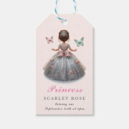 Etiquetas Para Regalos Ropa de plata rosa vestido Fairytale fiesta de cum