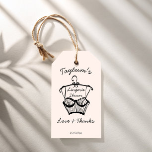 Etiquetas Para Regalos Ropa interior de novia agradecimiento favor