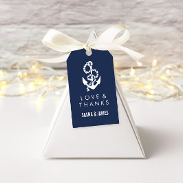Etiquetas Para Regalos Rope Náutico Y Ancla Gracias Por Favorecer Etiquet