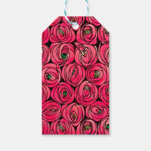 Etiquetas Para Regalos Rosa Art Nouveau Rennie Macintosh Graphic