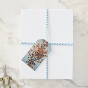 Etiquetas Para Regalos Rosa Barroca Elegancia
