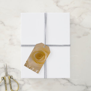 Etiquetas Para Regalos Rosa Blanca y Boda de Perlas Gracias por Favorecer