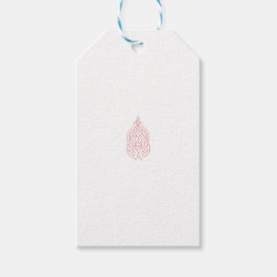 Etiquetas Para Regalos Rosa Brumosa, Caoba Lujosa, Diseño Decorativo