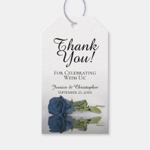 Etiquetas Para Regalos Rosa de acero inoxidable romántico Boda Gracias