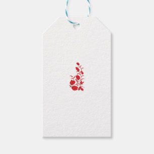 Etiquetas Para Regalos Rosa Madder, diseño floral de Thunderbird