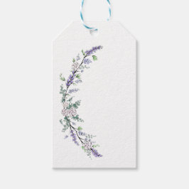 Etiquetas Para Regalos Rosa Marfil Lavanda y Eucalipto