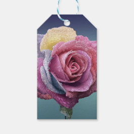 Etiquetas Para Regalos Rosa multicolor