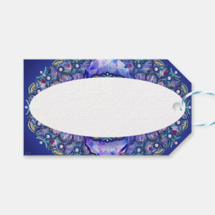 Etiquetas Para Regalos Rosario azul