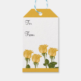 Etiquetas Para Regalos Rosas Amarillas