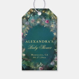 Etiquetas Para Regalos Rosas forestales encantados Baby Shower de Woodlan