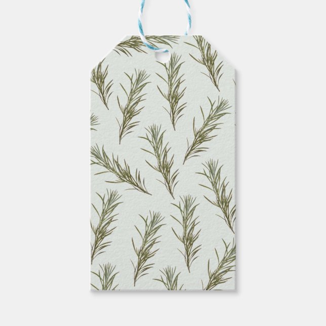 Etiquetas Para Regalos Rosemary Whispers (Anverso)