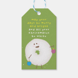 Etiquetas Para Regalos Rosquilla de Azúcar en Polvo de Navidad