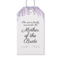 Rótulo de asientos reservados para bodas