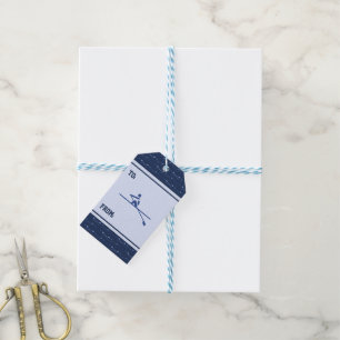 Etiquetas Para Regalos Rowing Oars blue patrón deportes personalizados