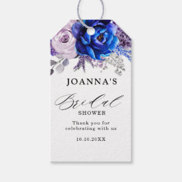 Etiquetas Para Regalos Royal Blue Lilac Purple Bridal Shower