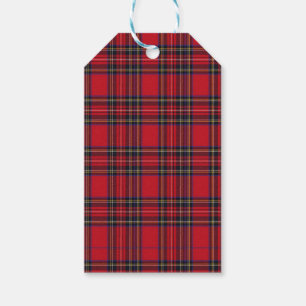 Etiquetas Para Regalos Royal Stewart Tartan Red Plaid