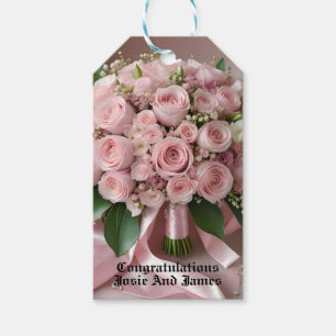 Etiquetas Para Regalos "Rubor de Amor: Un Ramillete de Romance Atemporal"