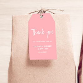 Etiquetas Para Regalos Rubor Pink Gracias Boda