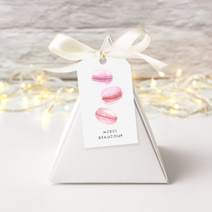Etiquetas Para Regalos Rubor Pink Macarons Gracias