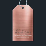 Etiquetas Para Regalos Rubor Pink - Rosa Gold Elegant Gracias<br><div class="desc">Rubor Pink - Rosa Faux Purpurina y Sparkle Elegant Gracias Etiquetas Gift. Estas etiquetas de regalo se pueden personalizar para incluir su nombre y fecha de boda. Estas etiquetas personalizadas de regalo son parte de una colección de bodas. Si desea más elementos personalizados, no dude en ponerse en contacto con...</div>