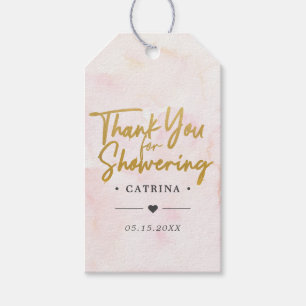 Etiquetas Para Regalos Rubor Pink Water Bridal Shower Bridal Gracias Gif