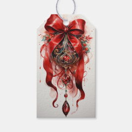 Etiquetas Para Regalos Ruby Regal: Riqueza del Rojo