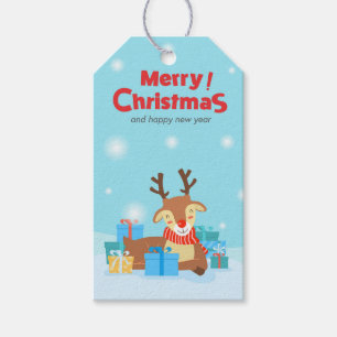 Etiquetas Para Regalos Rudolph y presentes