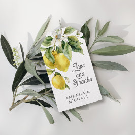 Etiquetas Para Regalos Rustic Boho Watercolor Lemons Citrus Gracias