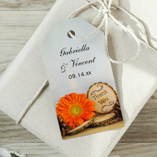Etiquetas Para Regalos Rustic Daisy Woods Boda Gracias Por Favorecer Etiq