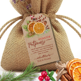 Etiquetas Para Regalos Rustic Kraft Stovetop Simmering Potpourri 