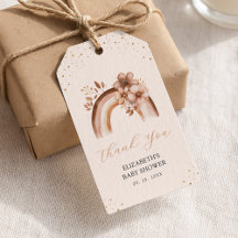 Rustic Neutral Boho Watercolor Arcoiris Baby Showe