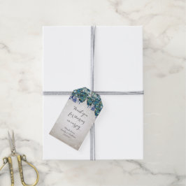 Etiquetas Para Regalos Rustic Peacock Navy Rustic Luxe