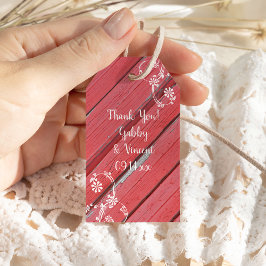 Etiquetas Para Regalos Rustic Red Barn Wood Country Wedding Favor Tag