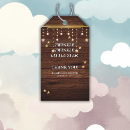 Etiquetas Para Regalos Rustic Twinkle Twinkle Little Star Baby Shower