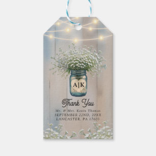 Etiquetas Para Regalos Rústica boda en el campo de la respiración de un b