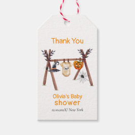 Etiquetas Para Regalos Rústico Pequeño Boo Ropa Halloween Baby Shower