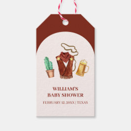Etiquetas Para Regalos Rústico Rodeo Cactus Beer Arch Baby Shower