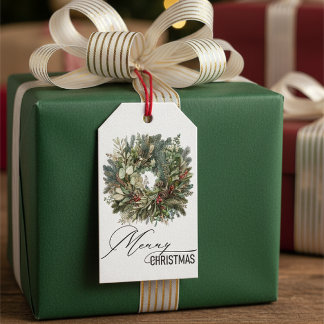 Etiquetas Para Regalos Rústicos Navidades de la vegetación usaron etiquet