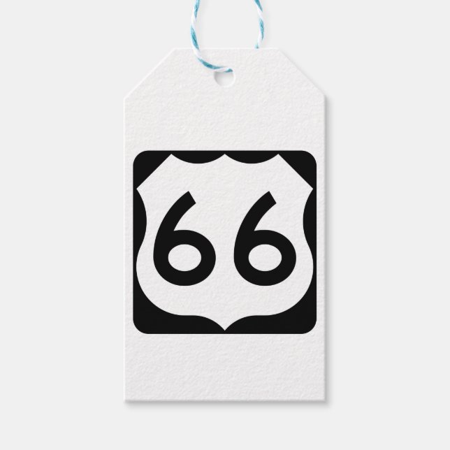 Etiquetas Para Regalos Ruta 66 (Anverso)