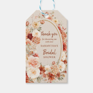 Etiquetas Para Regalos Sabor variado de rubor floral de marfil de otoño