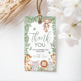 Etiquetas Para Regalos Safari Baby Shower Thank You Tag