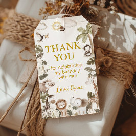 Etiquetas Para Regalos Safari Jungle Animals Birthday Party Thank You