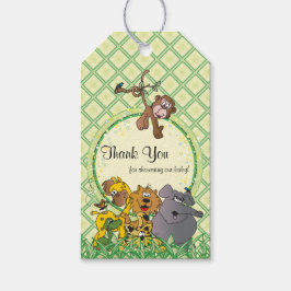 Etiquetas Para Regalos Safari Jungle Baby Animals Baby Shower Gracias
