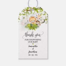 Etiquetas Para Regalos Safari Wild Baby Animals Baby Shower Favor