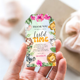 Etiquetas Para Regalos Safari Wild One First Chica Birthday