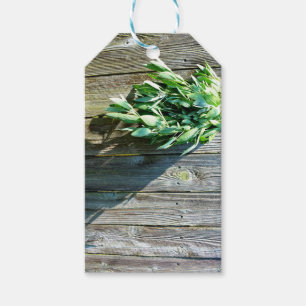Etiquetas Para Regalos Sage Barn-wood de corte fresco