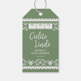 Etiquetas Para Regalos Sage Green Cielito Lindo Talavera Baby Shower