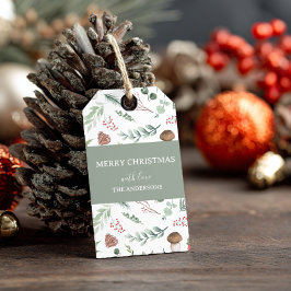Etiquetas Para Regalos Sage Green Holiday Gift Tag